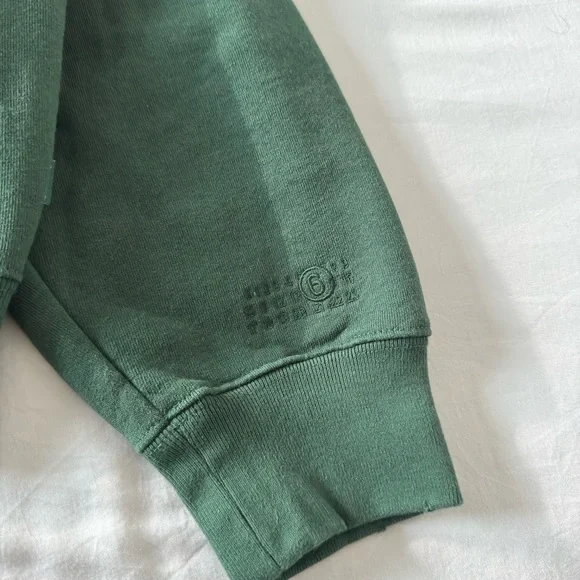 Supreme X Maison Margiela MM6 Zip Up Hoodie Skull Green - Picture 3 of 9
